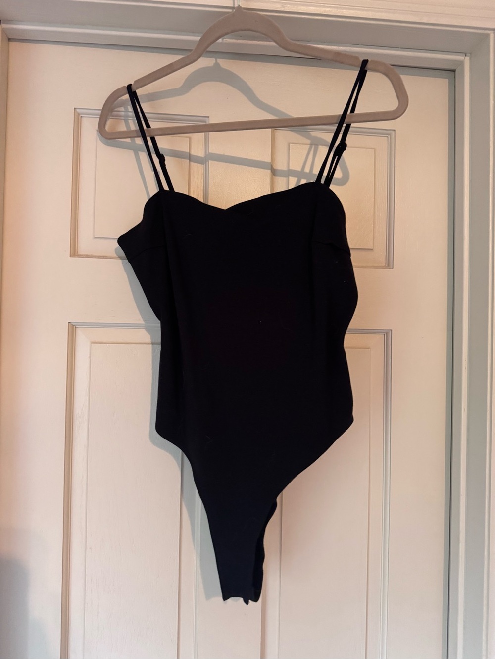 Shinestar Black Double-Strap Kids One-Piece Bodysuit